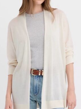 LOFT cardigan medium ivory